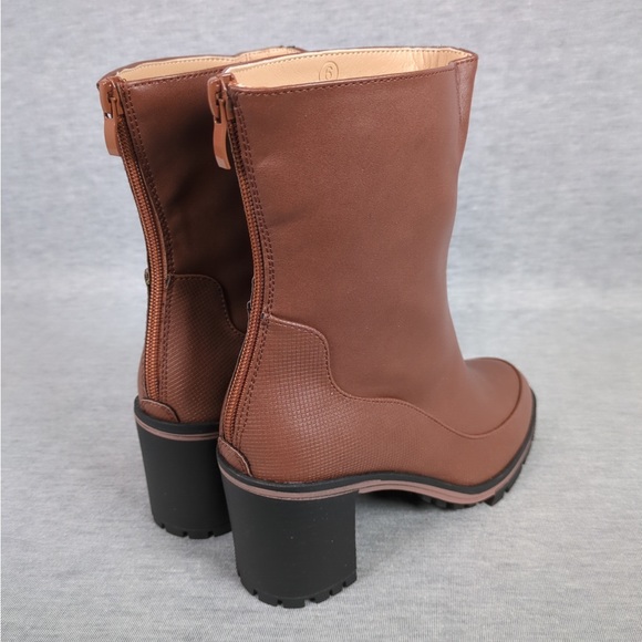 👯♀️Host Pick⚡️Chunky Heel Back Zip Ankle Boots - Picture 8 of 15